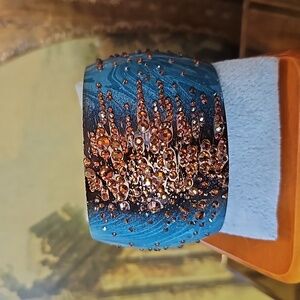 Wide Rhinestone Bracelet